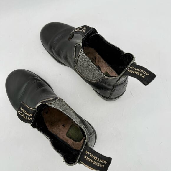 Blundstone Classic Black Leather Pull-On Chelsea Boots Women's Size 6 - Picture 7 of 8